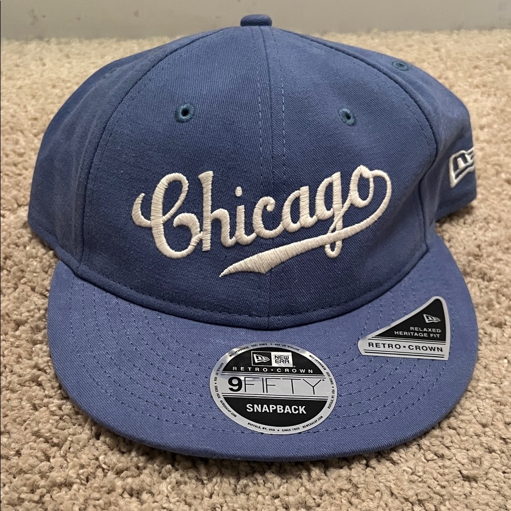 New Era 59 Blue Chicago Embroidered Snapback